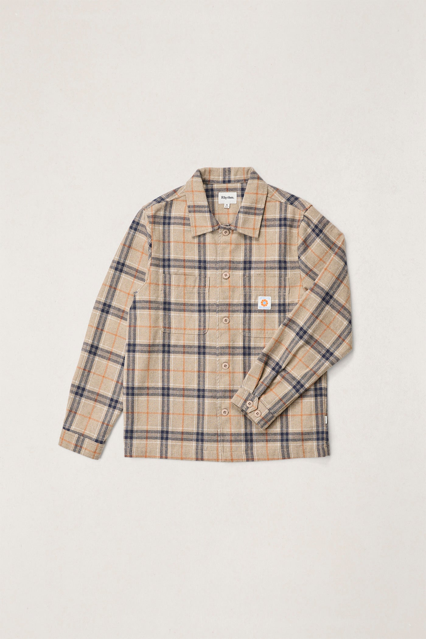 Oscar Check Ls Shirt Stone – Rhythm US