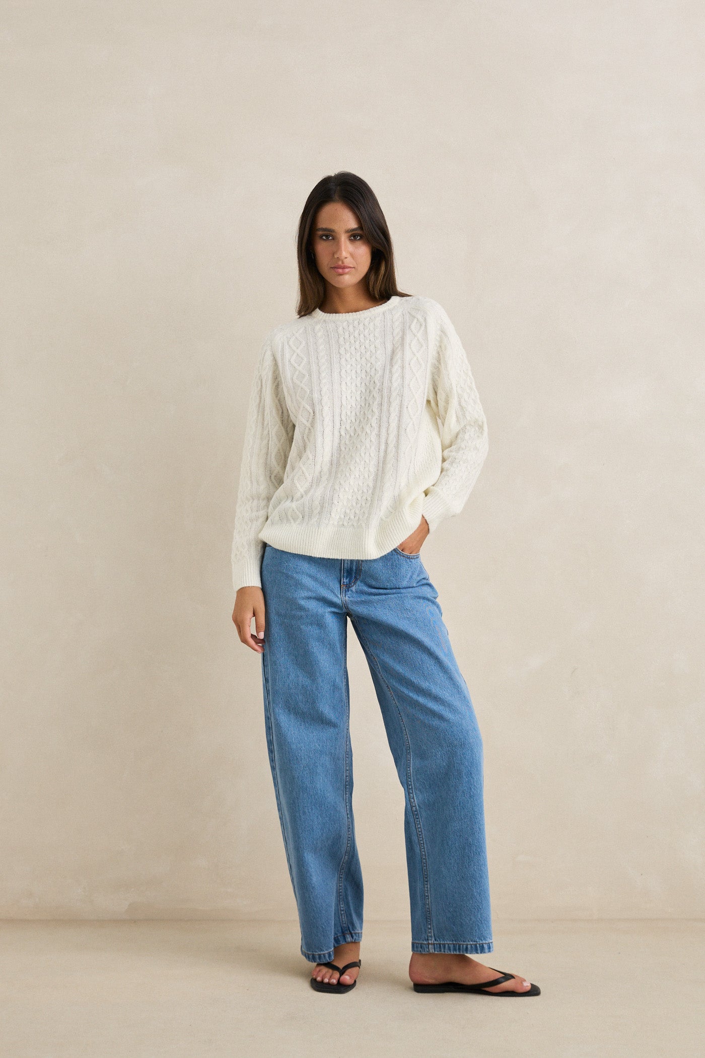 Mohair Oceanside Knit Vintage White – Rhythm US