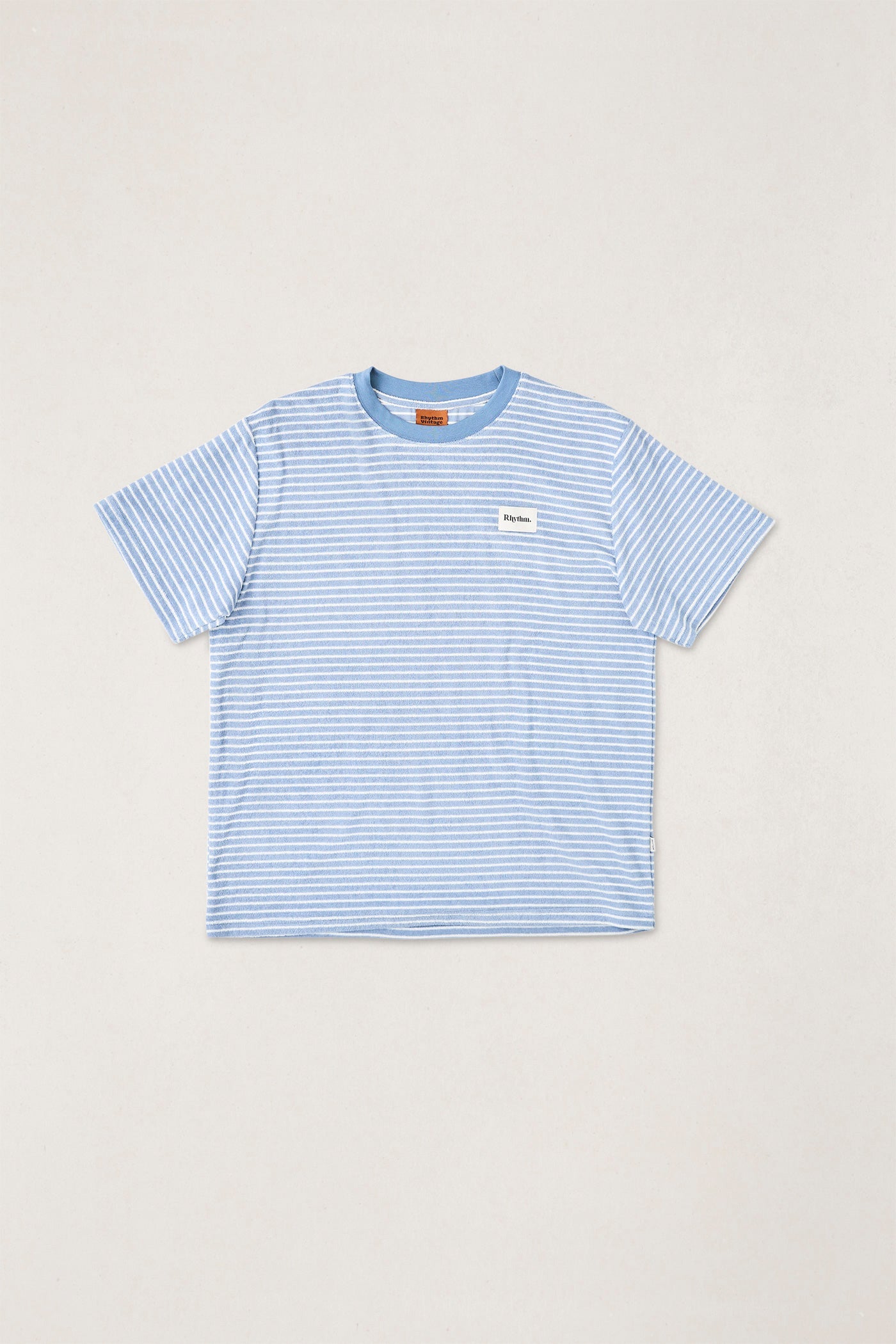 Vintage Terry Stripe Ss T-Shirt Blue – Rhythm US