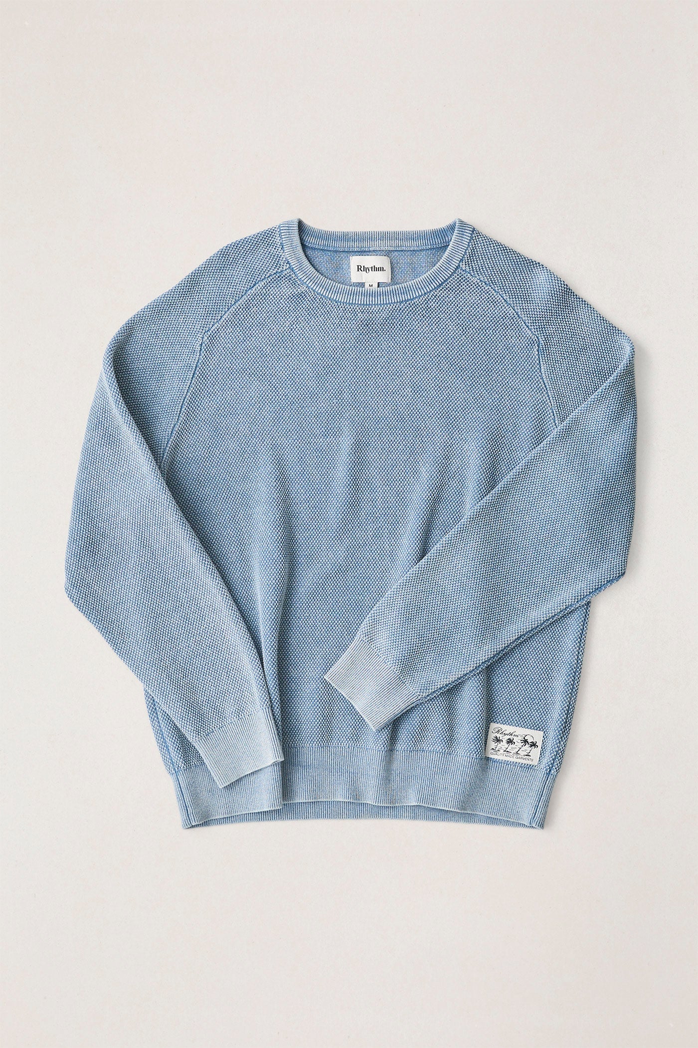 トップス WASHED HIGH COUNT LINEN CREW NECK KNIT BATONER Washed High Count Linen Crew Neck - Brown | Wallace