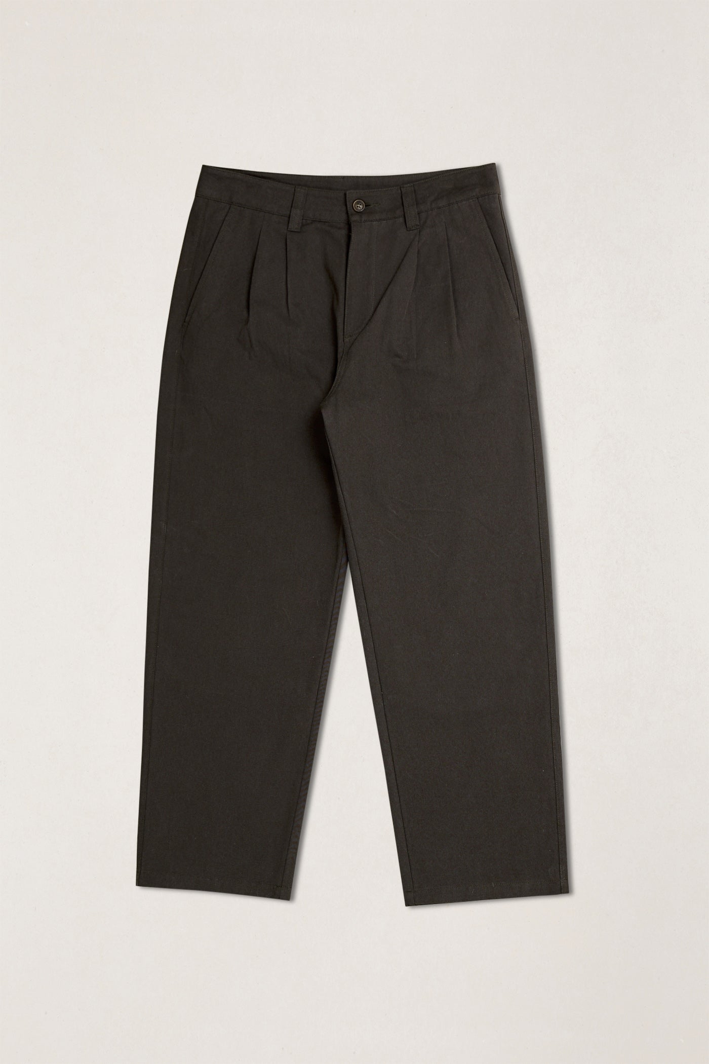 Double Pleat Twill Trouser Vintage Black – Rhythm US