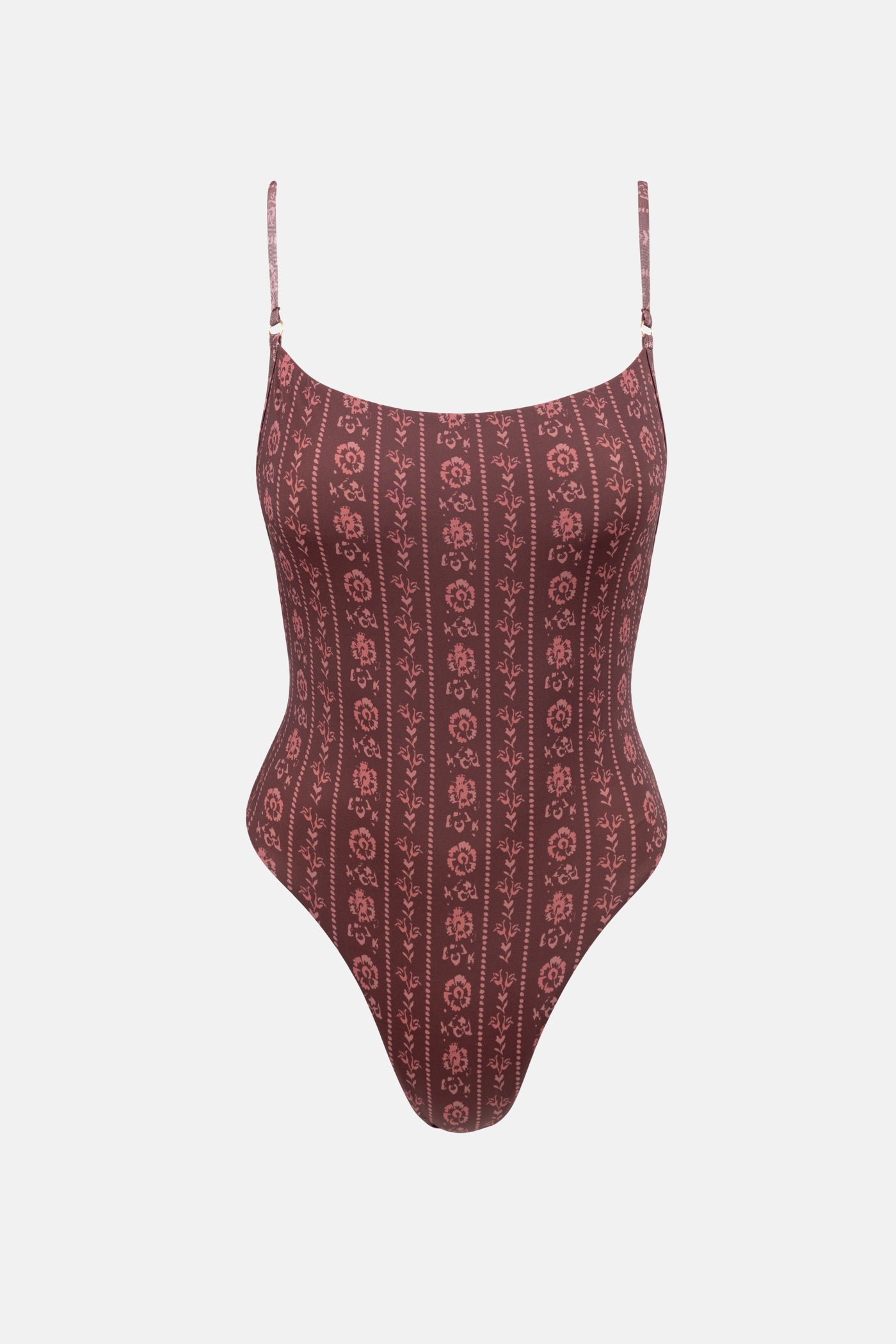 Vintage Floral One Piece Burgundy – Rhythm US