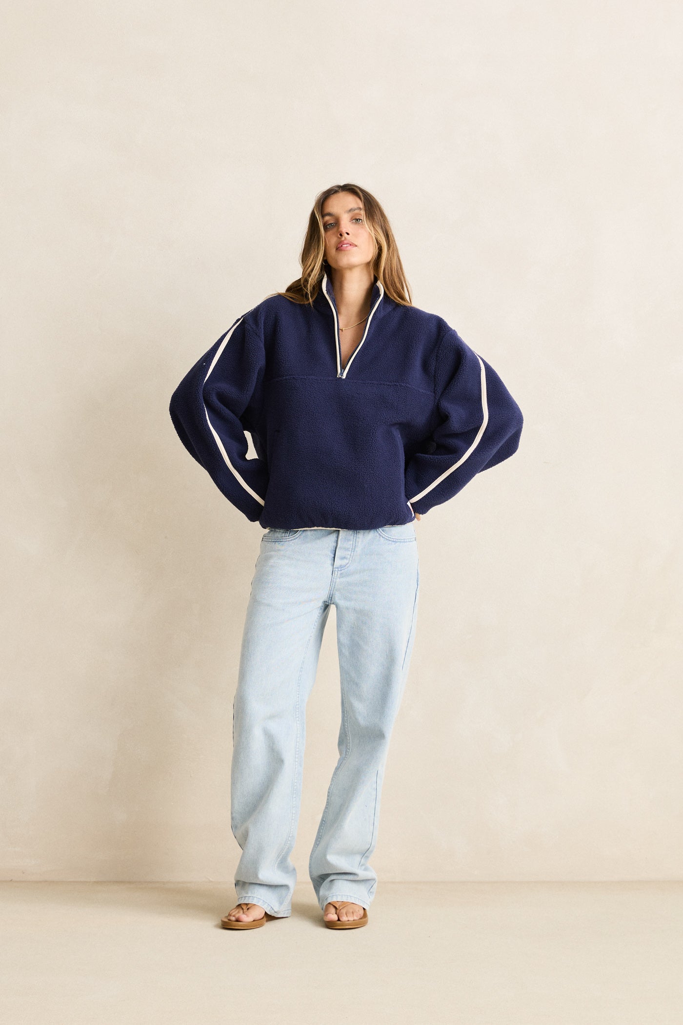 CD25W-FL22-OCE-CAMP-HALF-ZIP-