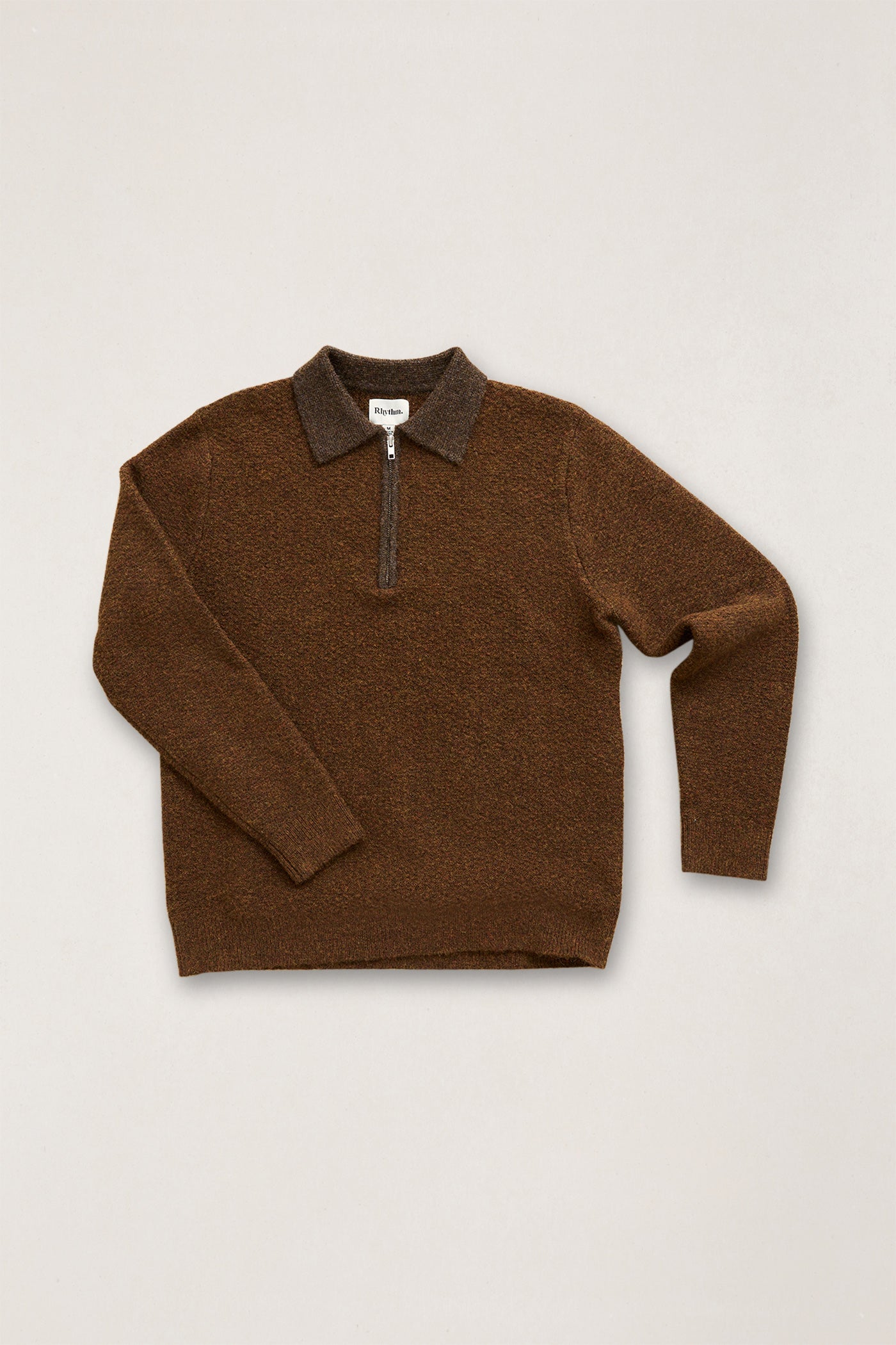 Merge Quarter Zip Knit Brown – Rhythm US