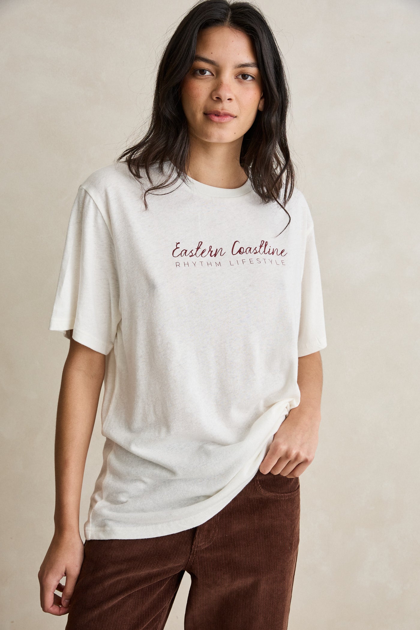Eastern Coastline Oversized T-Shirt Vintage White – Rhythm US