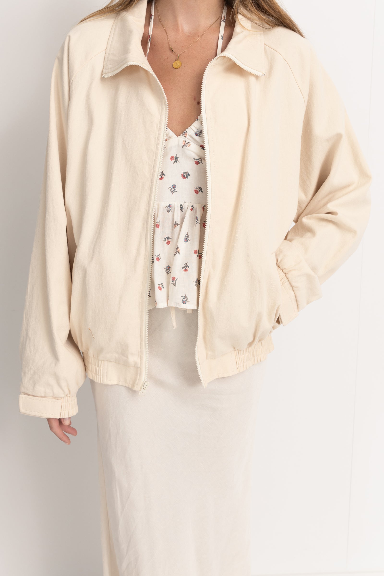 Santa Monica Bomber Jacket Cream 10