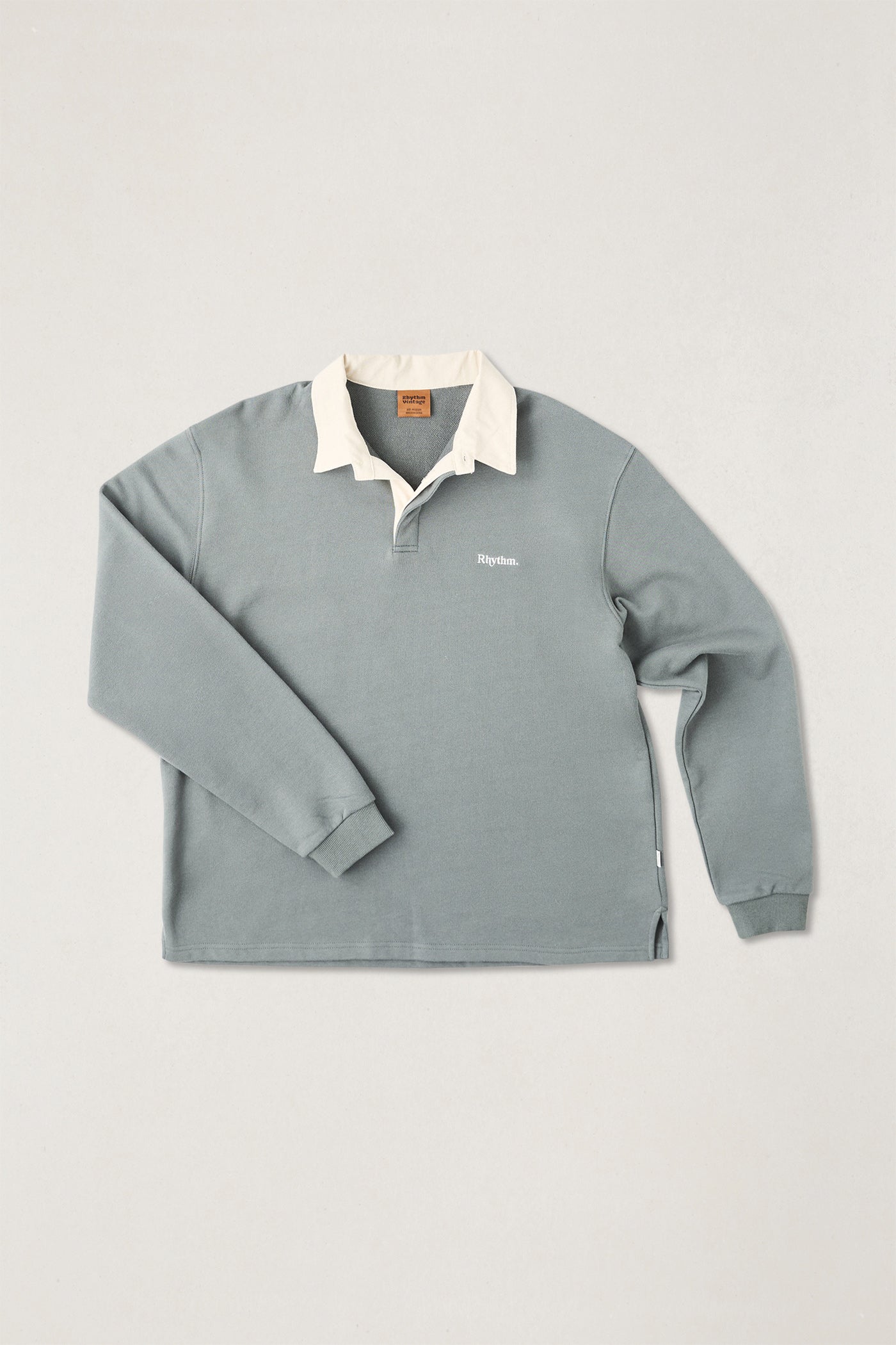 Vintage Rugby Ls Polo Silver Pine – Rhythm US