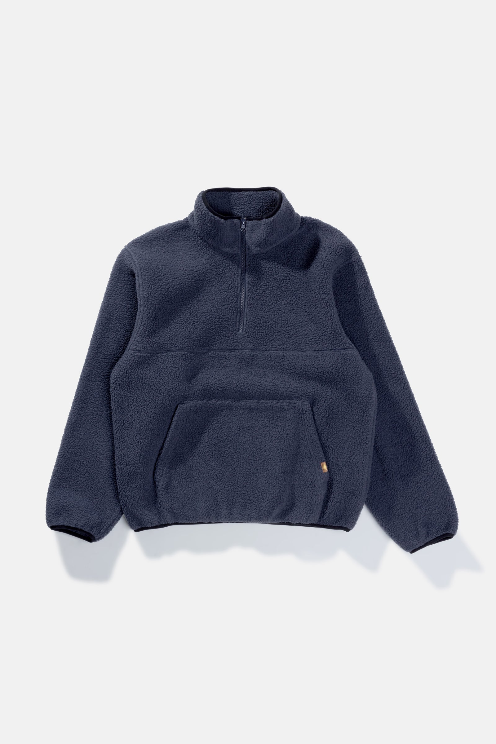 Half Zip Sherpa Pull Over Navy