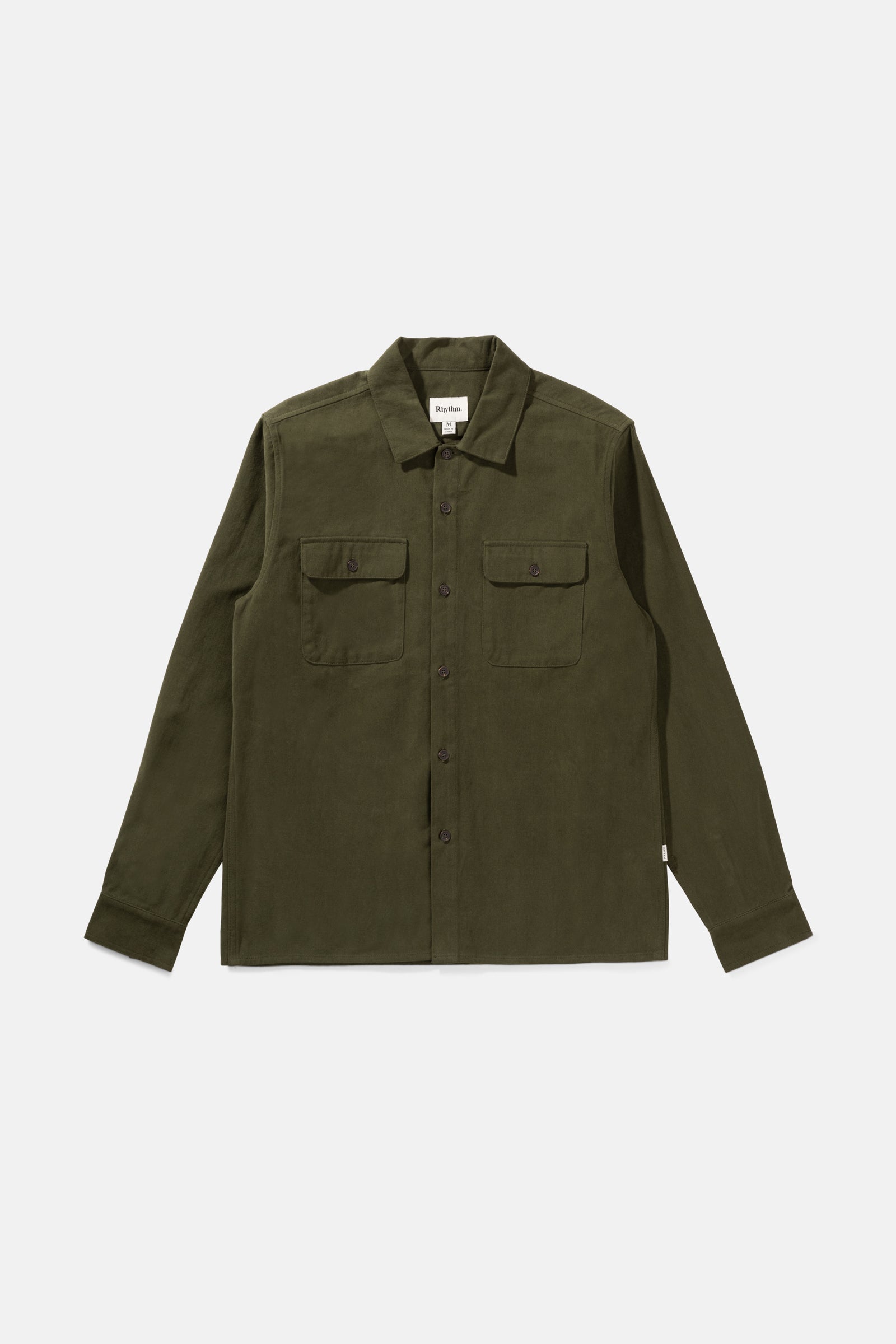 Brushed Twill LS Shirt Olive – Rhythm US