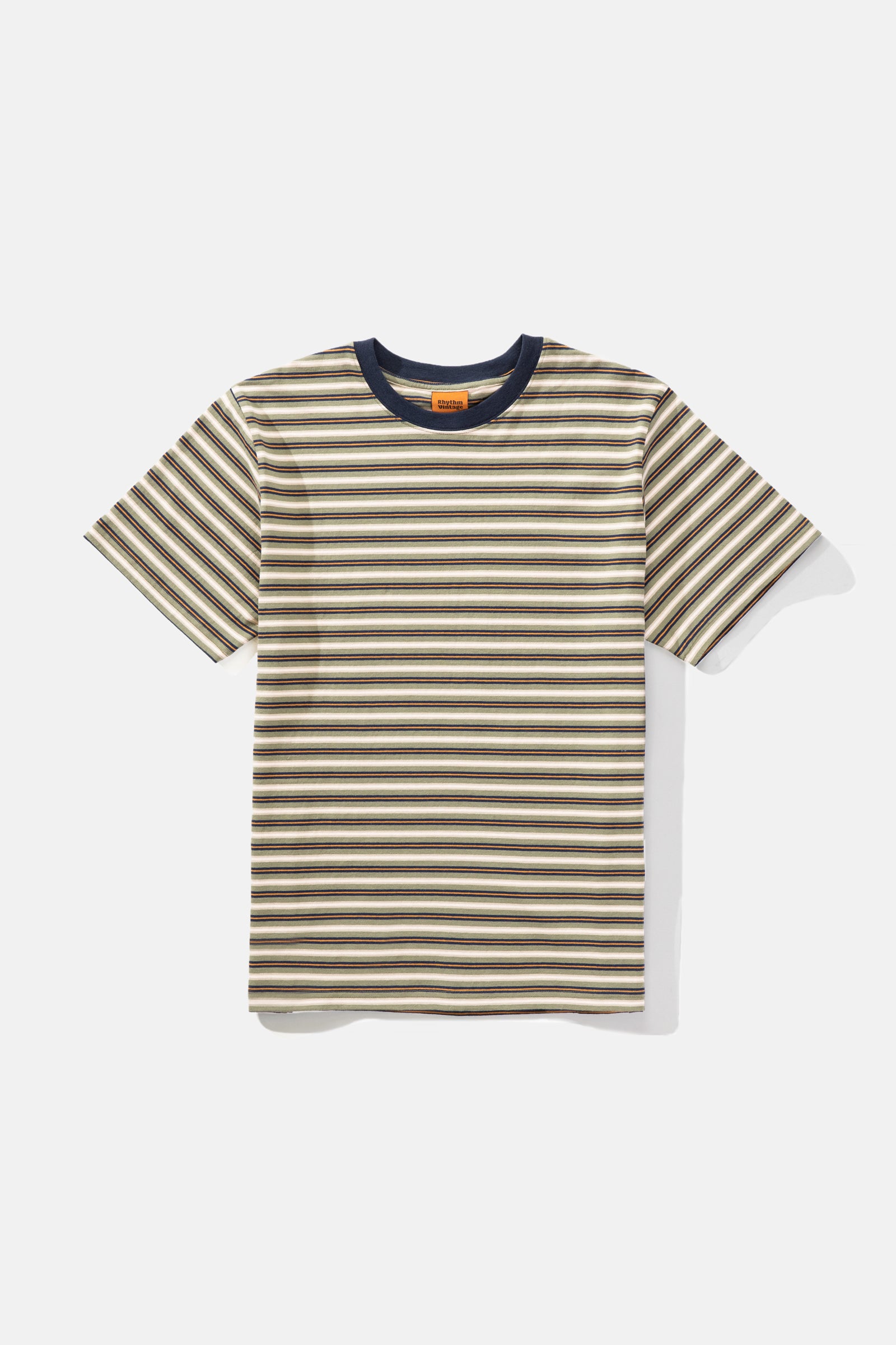 Stripe Vintage SS T-Shirt Olive – Rhythm US
