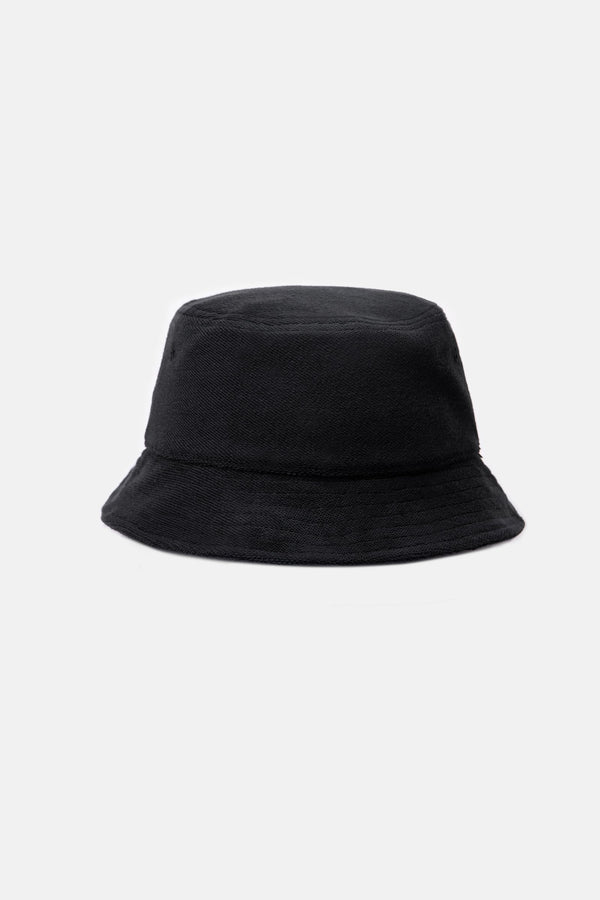 Terry Towelling Bucket Hat Black