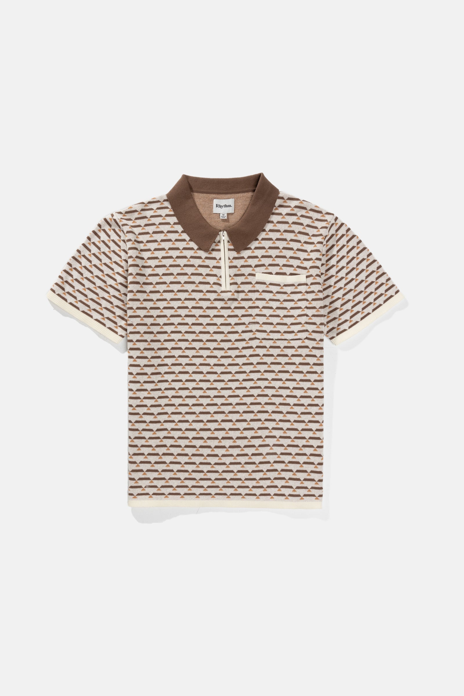 Jacquard Ss Polo Natural – Rhythm US