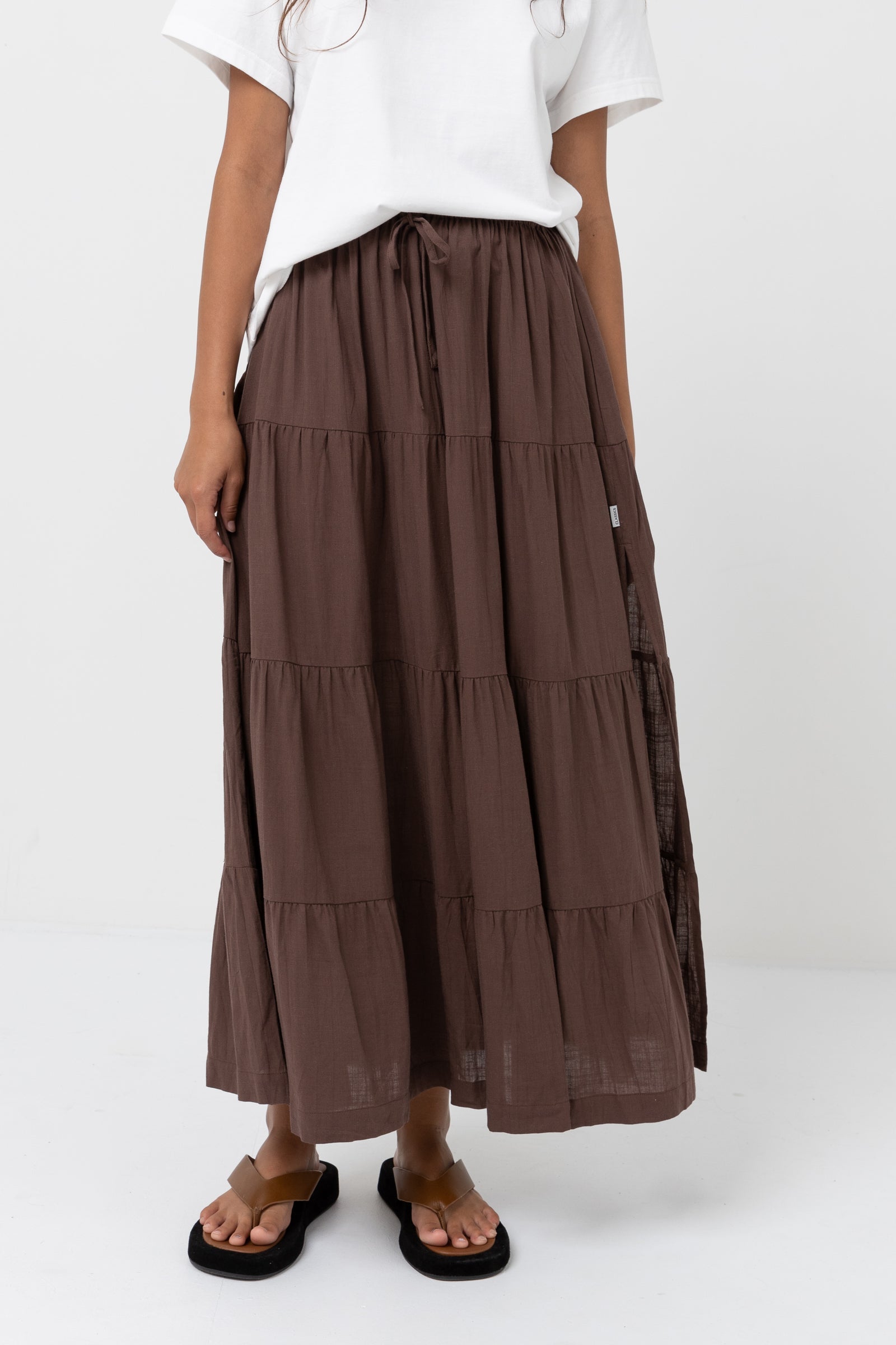 Tiered maxi 2025 skirt 9mm