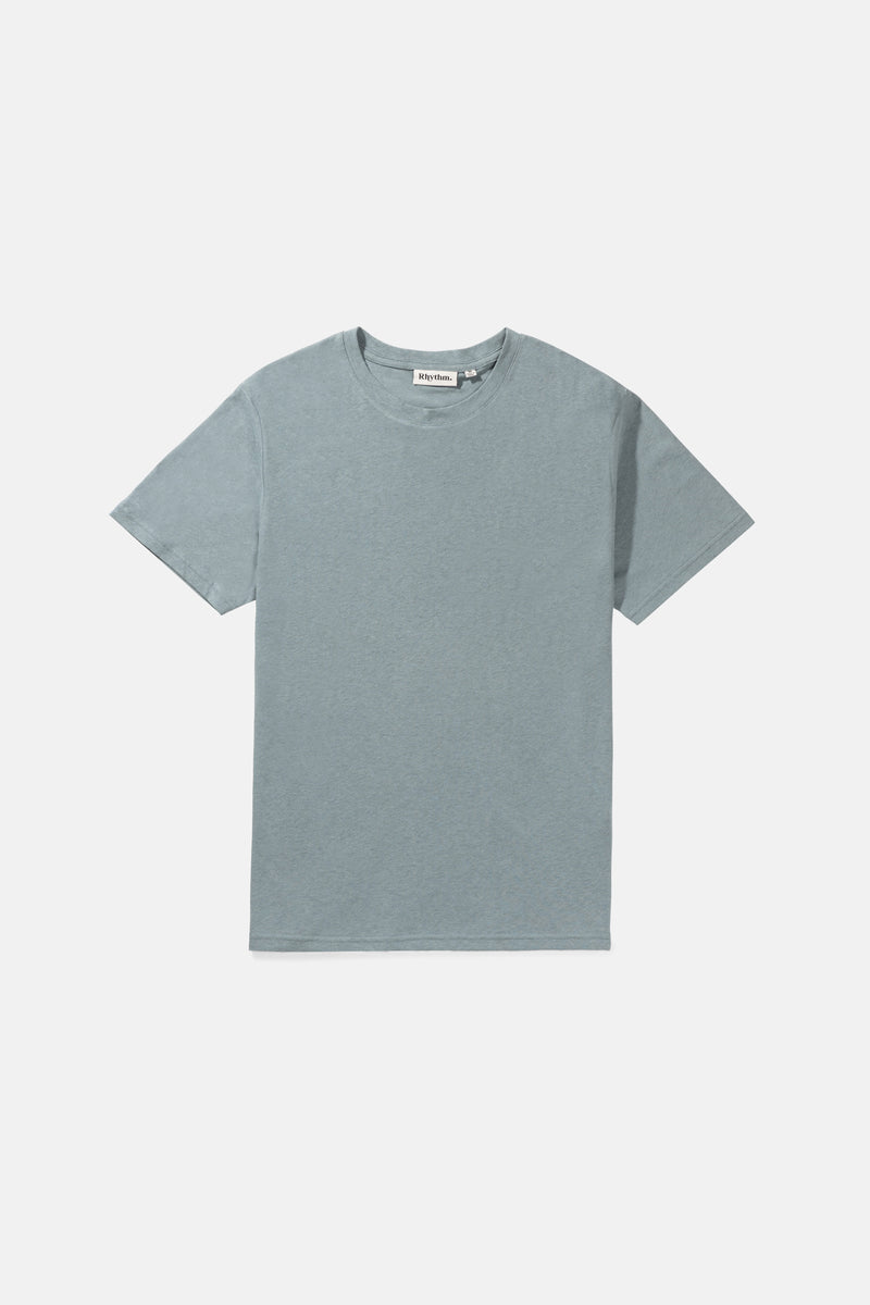 Linen T-Shirt Storm Blue