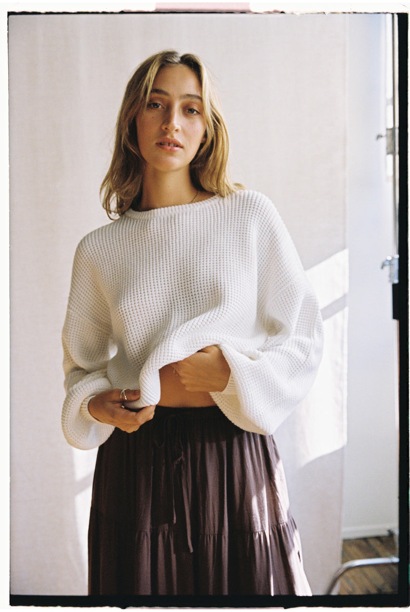 Classic Knit Jumper White