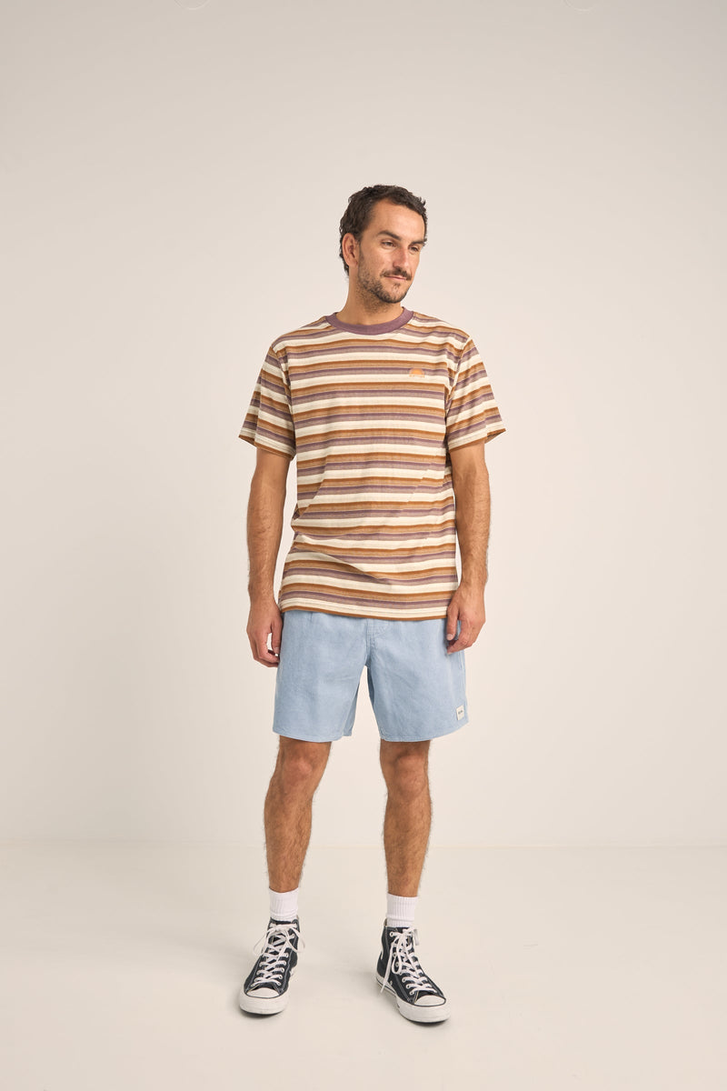 Vintage Stripe SS T-Shirt Cedar