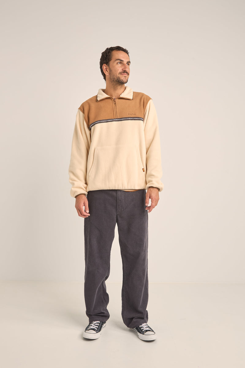 Alder Half Zip Pull Over Latte