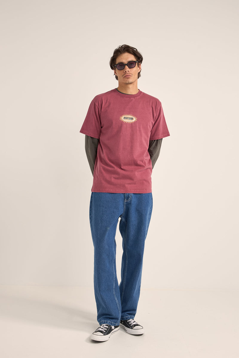 Ellipse Sun SS T-Shirt Vintage Red