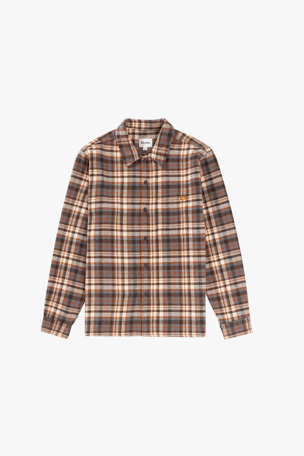 Albert Check LS Shirt Almond