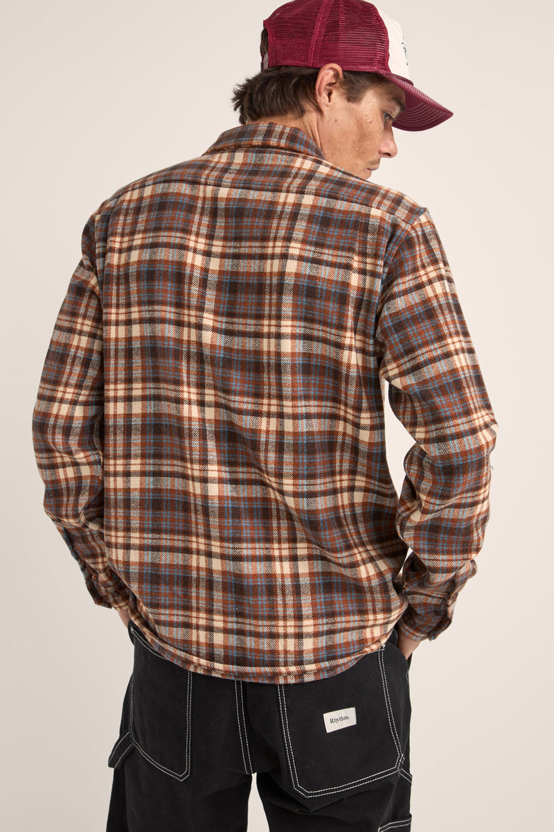 Albert Check LS Shirt Almond