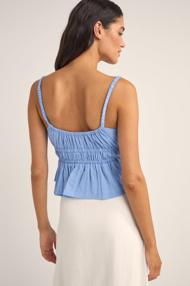 Tyler Baby Doll Top Cornflower