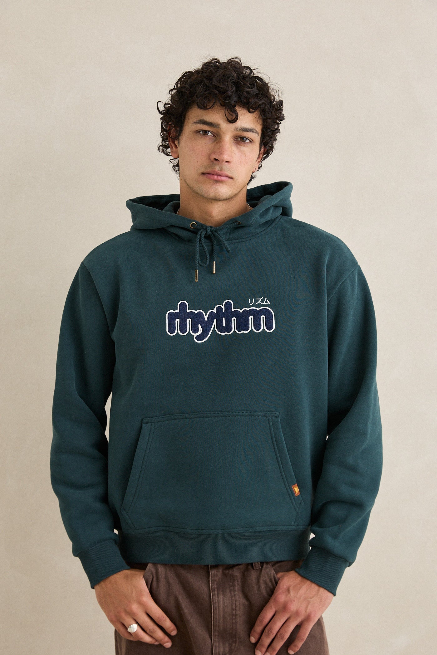 Applique Fleece Hood Dark Pine – Rhythm US