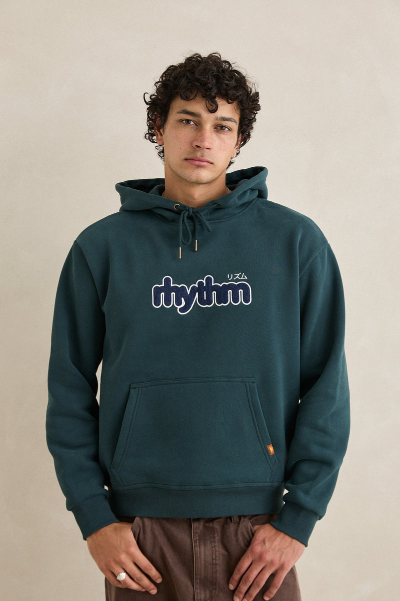 Applique Fleece Hood Dark Pine – Rhythm US