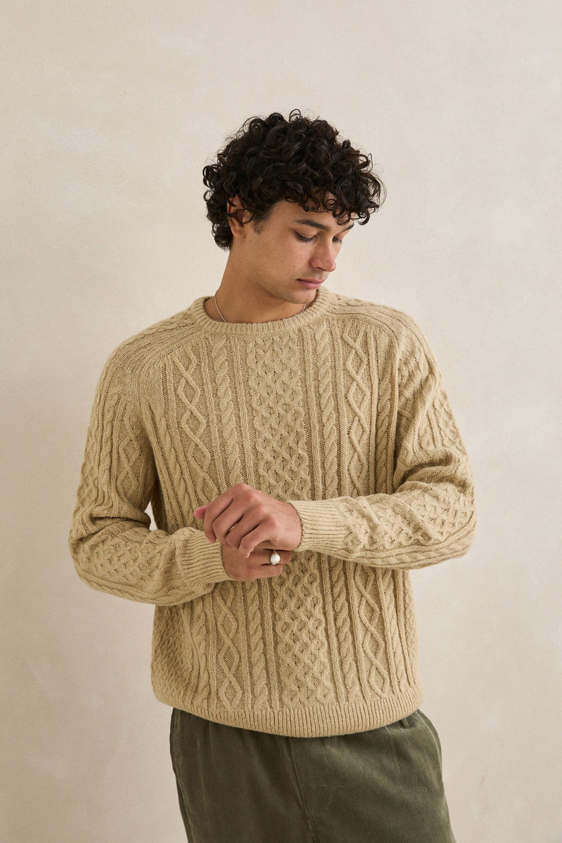 Mohair Fishermans Knit Sand – Rhythm US