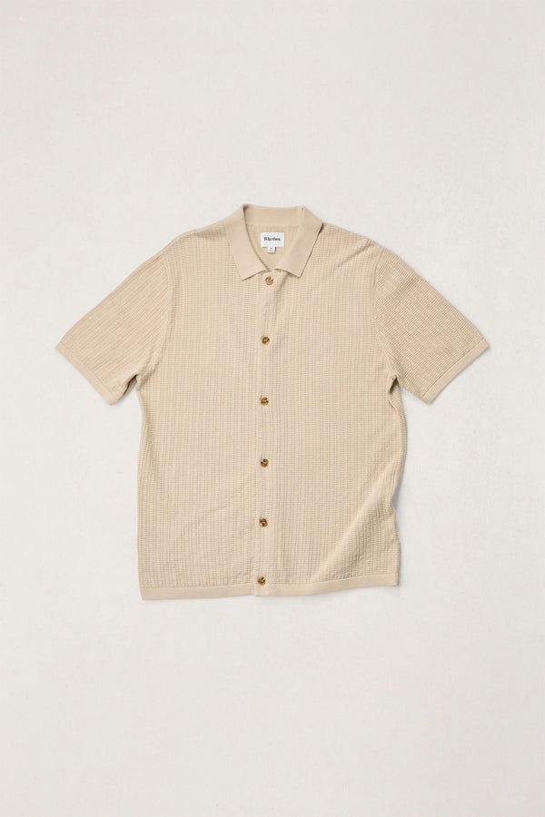 Textured Knit Ss Shirt Stone – Rhythm US