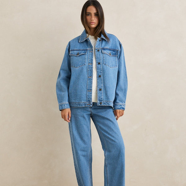 Essential Denim Jacket Worn Indigo – Rhythm US