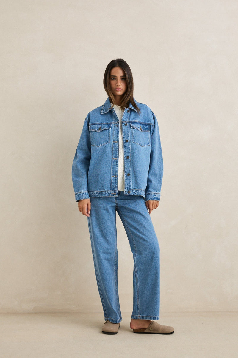 Essential Denim Jacket Worn Indigo – Rhythm US