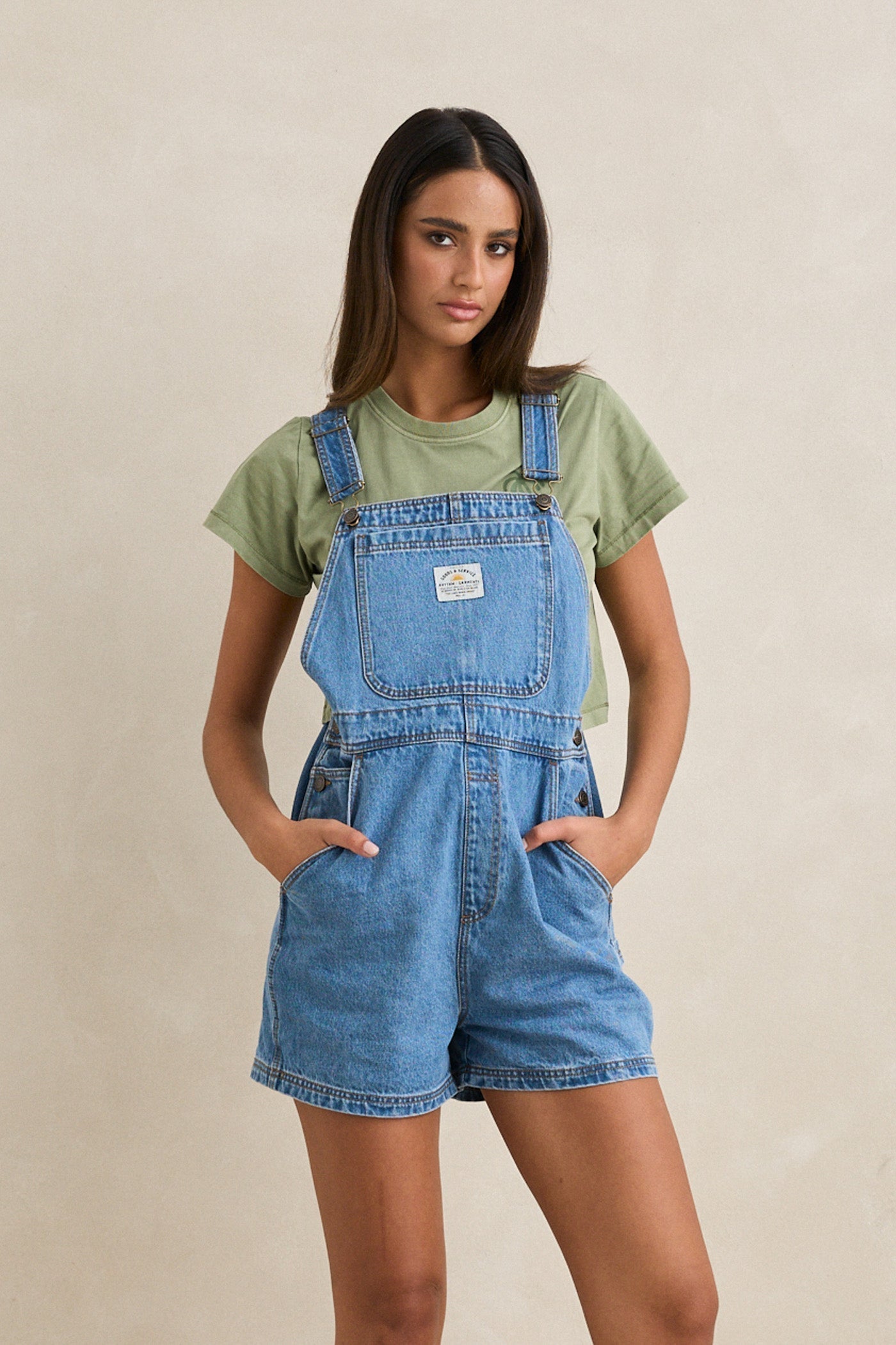 Tide Short Overall Worn Indigo – Rhythm US
