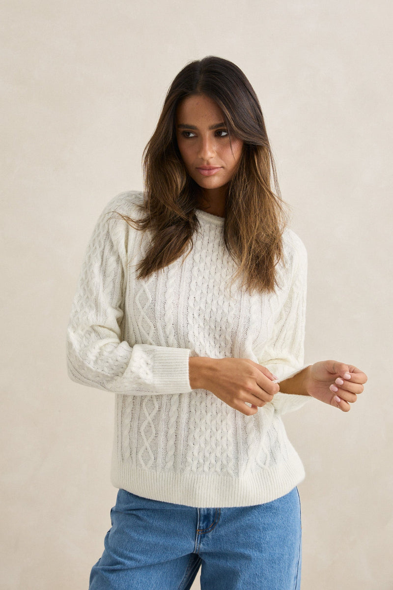 Mohair Oceanside Knit Vintage White – Rhythm US