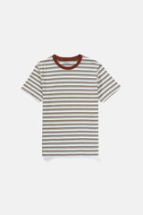 Everyday Stripe Ss T Shirt Natural