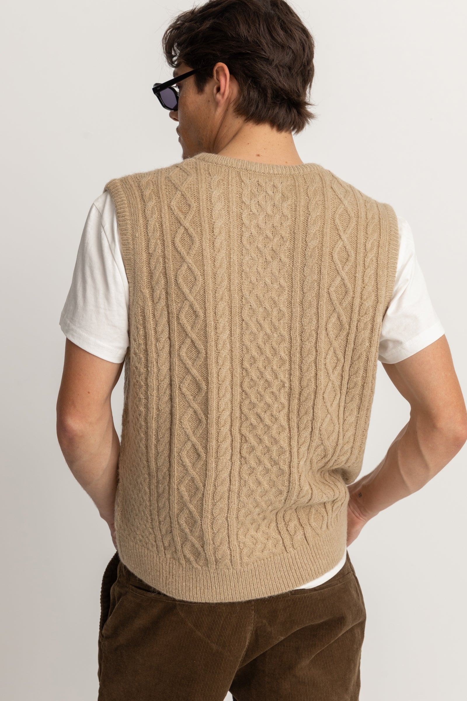 Mohair Knit Vest Latte