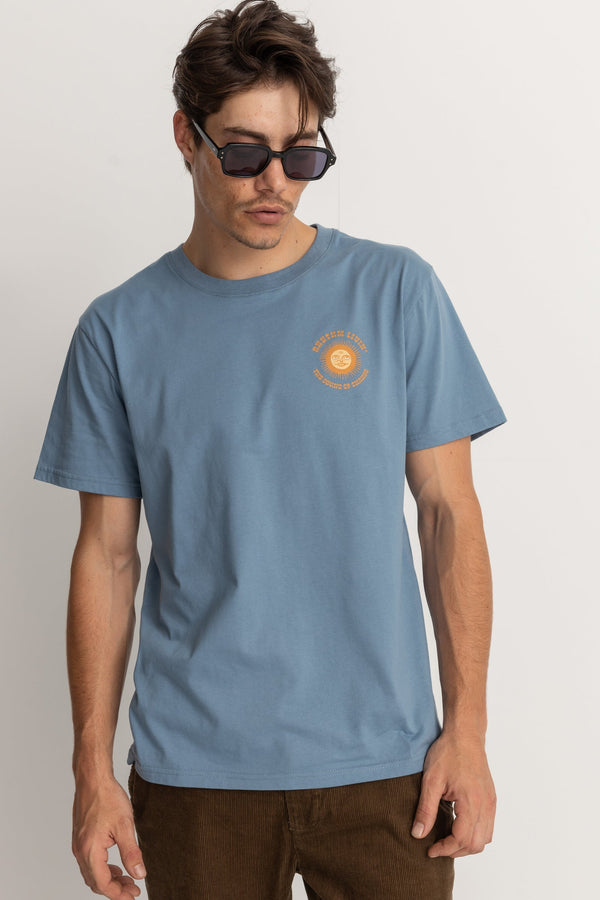 Sun Life Ss T Shirt Vintage Blue