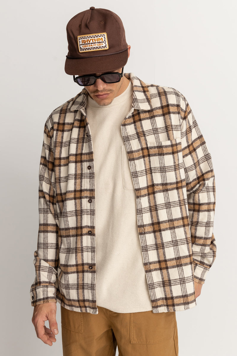 Albert Check LS Shirt Natural