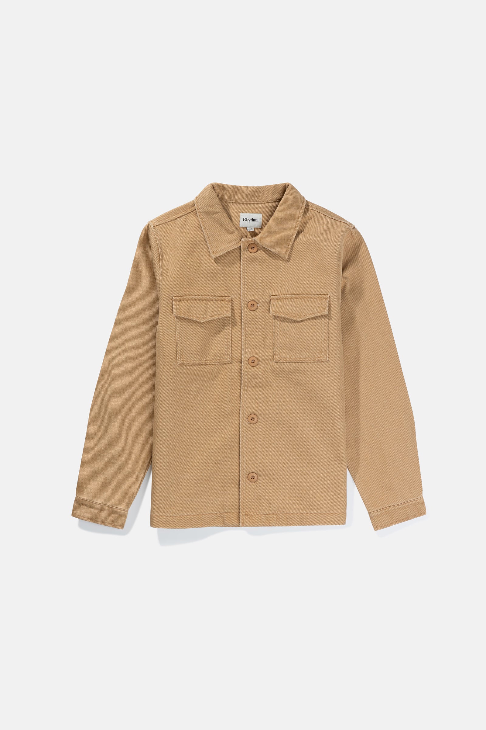 Denim Ls Overshirt Latte – Rhythm US