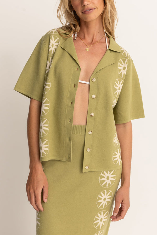 Horizon Knitted Shirt Palm