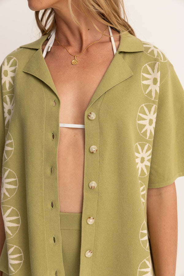 Horizon Knitted Shirt Palm