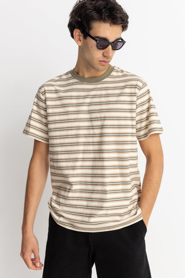 Vintage Stripe Ss T-Shirt Natural