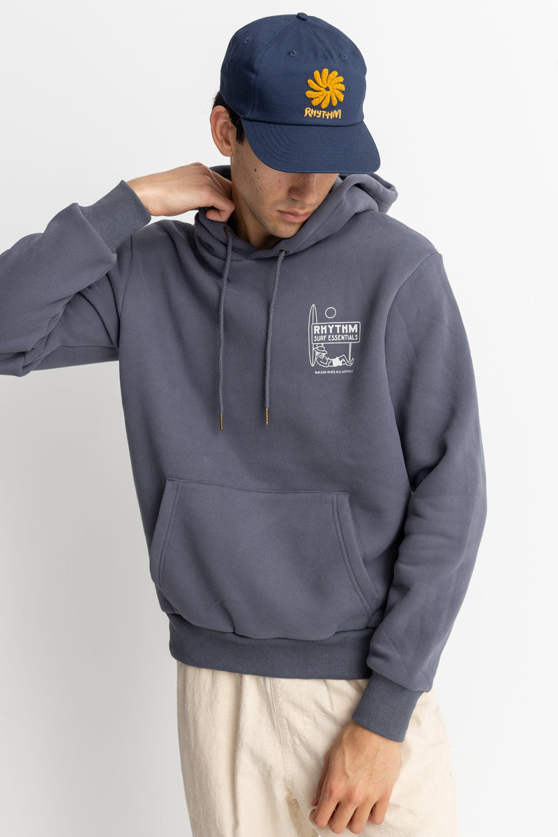 Lull Fleece Hood Worn Navy