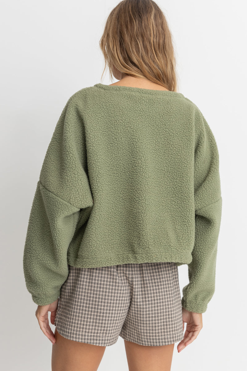 Jyoti Reverse Fleece Sage