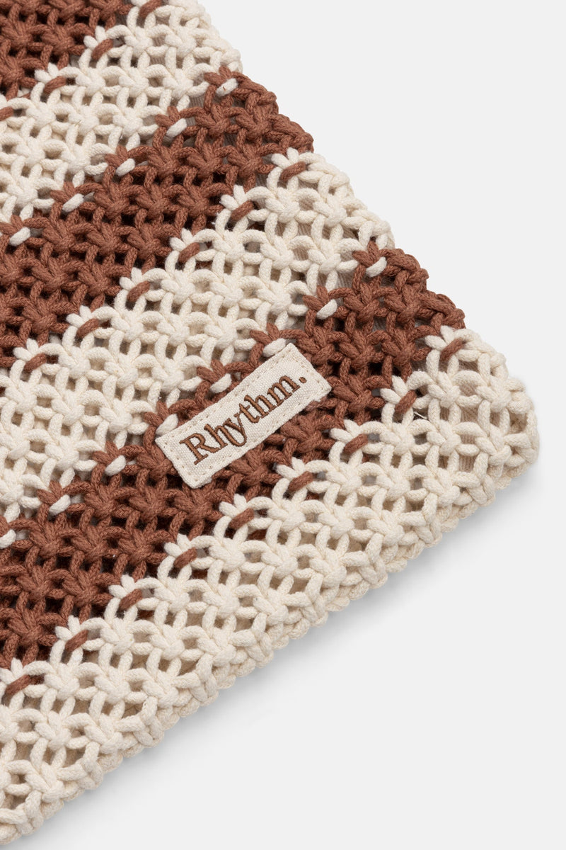 Cove Stripe Crochet Tote Bag