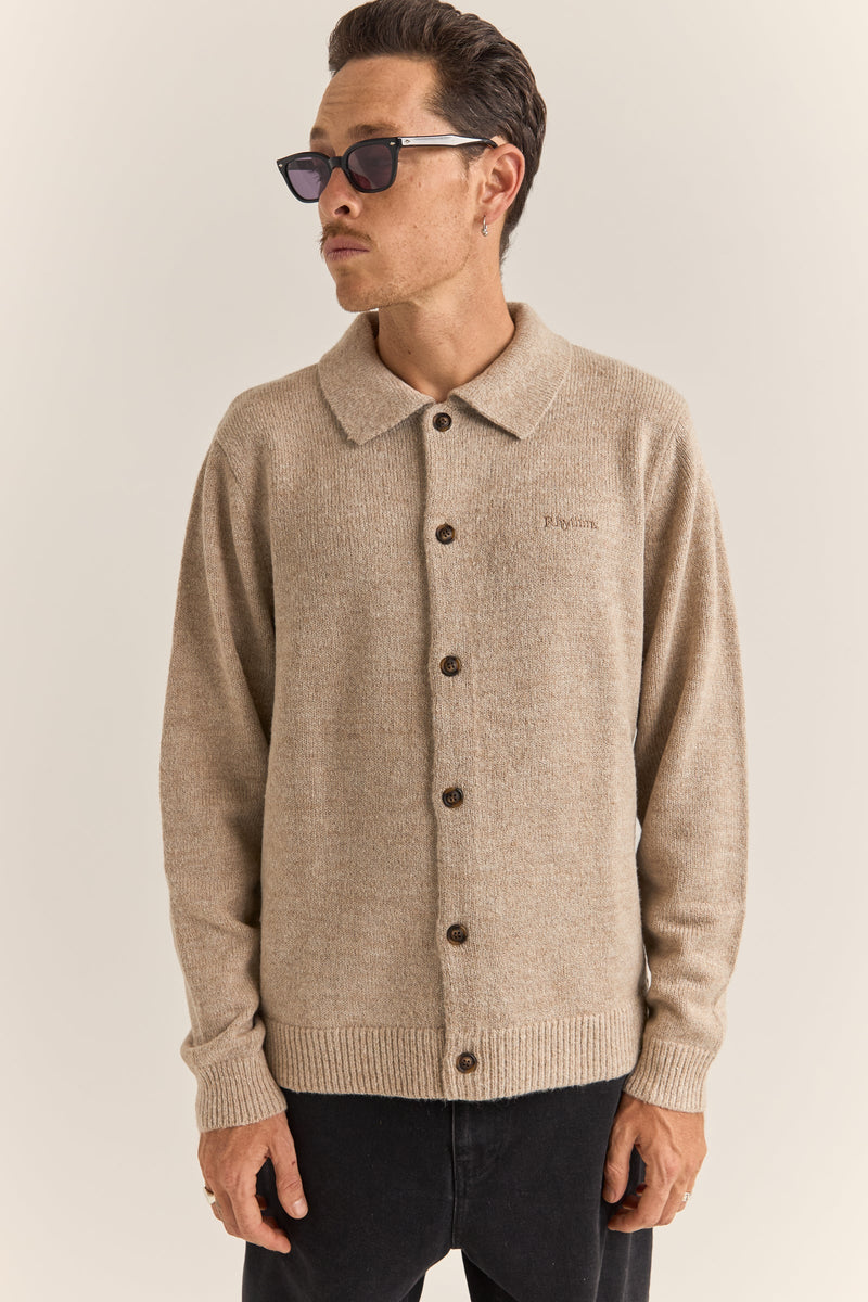 Mohair Button Up Knit Natural