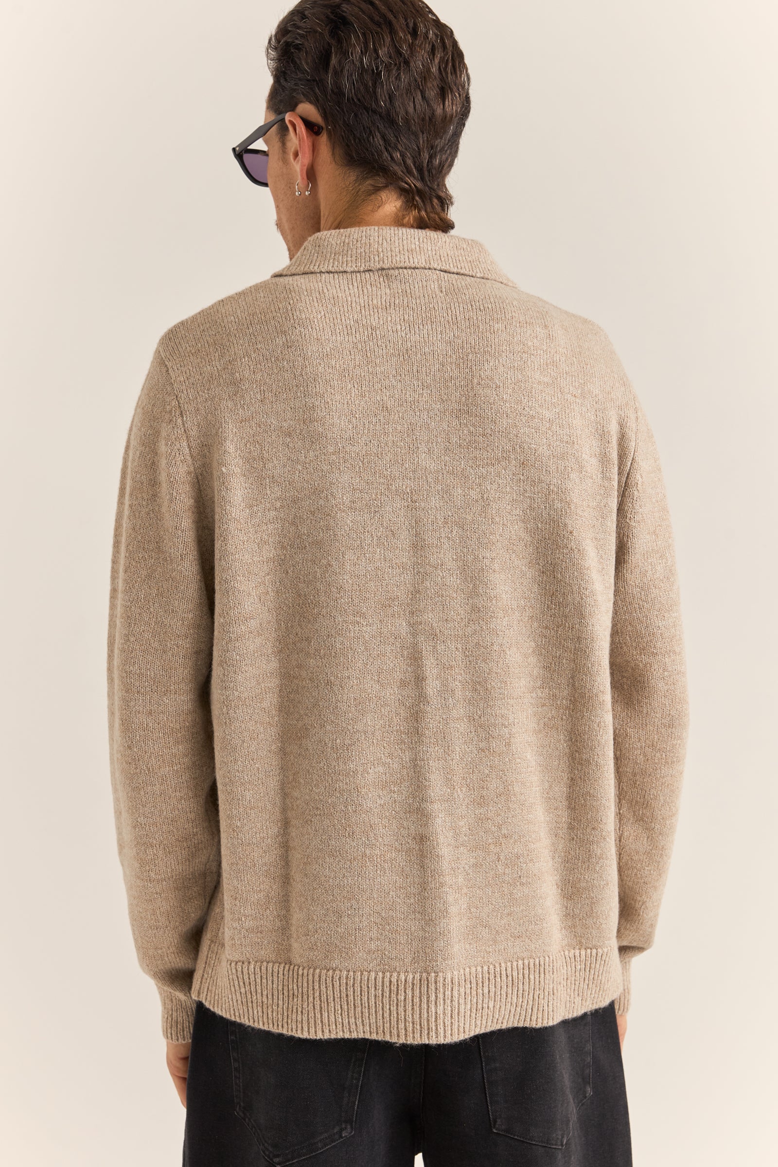 Mohair Button Up Knit Natural – Rhythm US