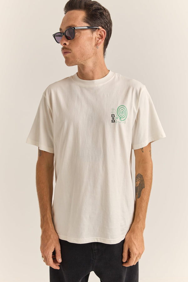 Snail Vintage Ss T-Shirt Vintage White