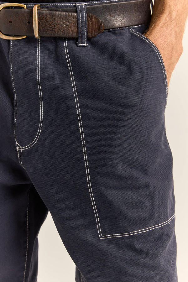 Carpenter Canvas Short Indigo