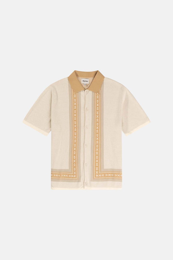 Loma Knitted Ss Shirt Natural