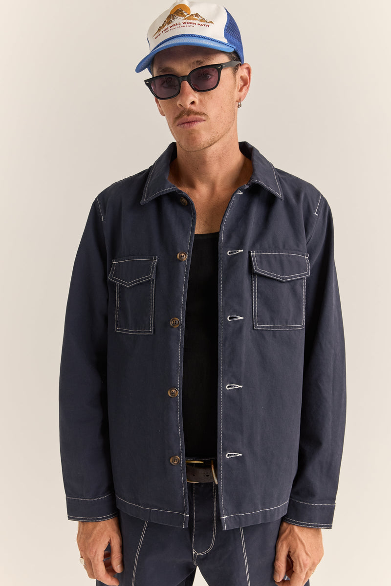 Canvas Overshirt Indigo